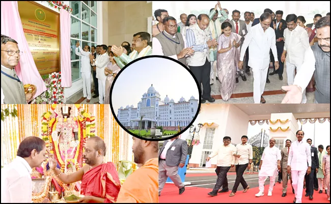 CM KCR Inaugurates New Telangana Secretariat Building Photos - Sakshi