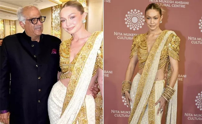 Boney Kapoor Gets Trolled For Holding Gigi Hadid Waist - Sakshi