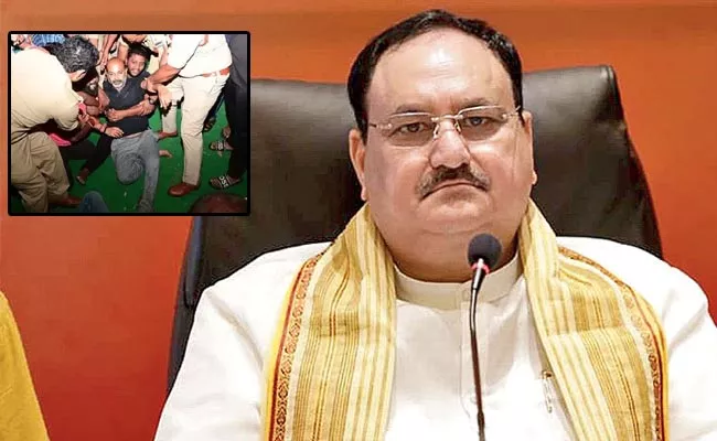 JP Nadda Asking Information About Arrest Of Bandi Sanjay - Sakshi