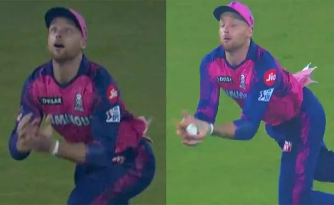 Jos Buttler Takes Stunning Catch to Dismiss Prabhsimran Singh - Sakshi