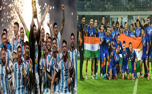 Argentina Claims Top Spot In FIFA Ranking, India Stands 101 - Sakshi