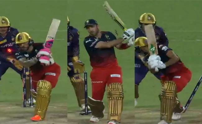 IPL 2023 KKR VS RCB: Kohli, Duplessis, Maxwell, Harshal Clean Bowled Video - Sakshi