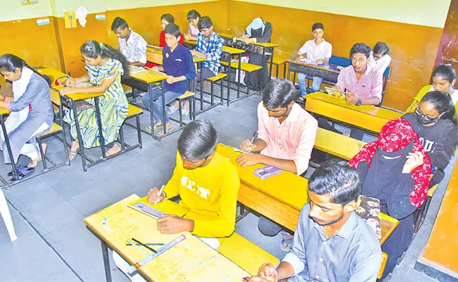 Surveillance on the towers surrounding the examination centers - Sakshi