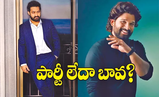 Party Leda Pushpa: Allu Arjun And Jr NTR Funny Conversation On Twitter - Sakshi