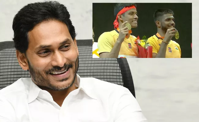 AP CM YS Jagan Congratulates Satwiksairaj Chirag Shetty - Sakshi