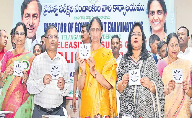 Above 86 percent students have passed Telangana 10th class exams - Sakshi