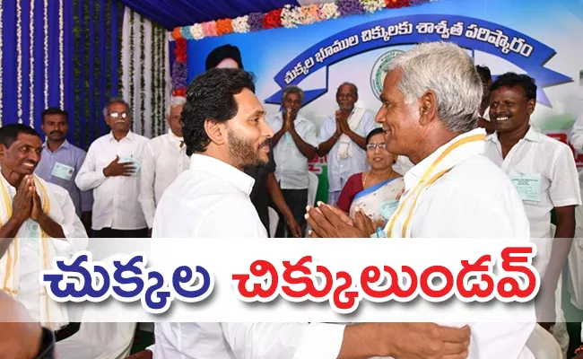 CM Jagan Nellore Tour Granting Rights To Farmers Dotted Lands Updates - Sakshi