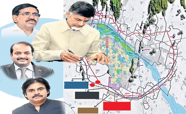 Chandrababu And Yellow Gang Land Scam In Amaravati - Sakshi