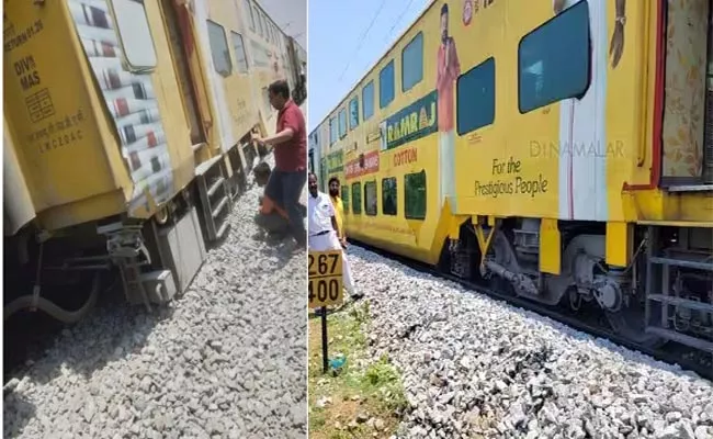 Bengaluru Chennai AC Double Decker Train Derails - Sakshi