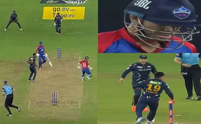 David Warner Miss Communication With Priyam Garg Run-Out Vs GT Match - Sakshi