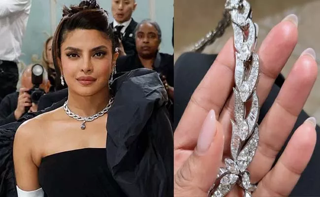 Met Gala 2023 Priyanka ChopraDiamond Necklace Is Worth Rs 204 Crores - Sakshi