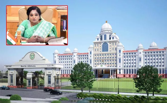 Raj Bhavan Clarity On Governor Tamilisai Not Attends New Secretariat Inauguration - Sakshi