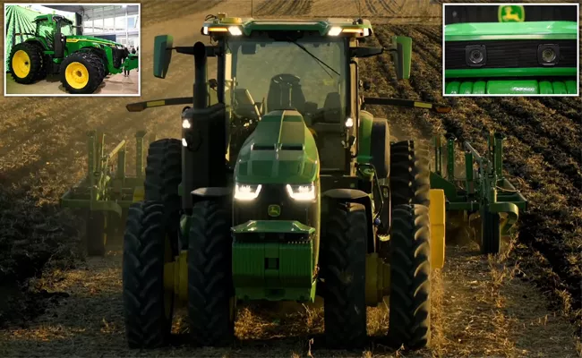 John Deere New Autonomous Battery Electric Tractor Review - Sakshi