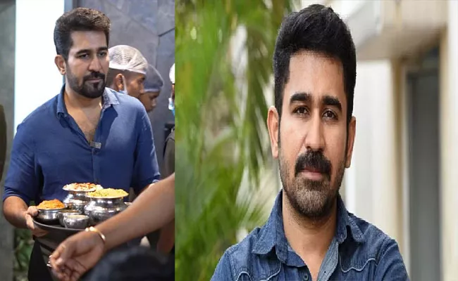 Bichagadu Actor Vijay Antony Turns Waiter At Hyderabad Hotel - Sakshi