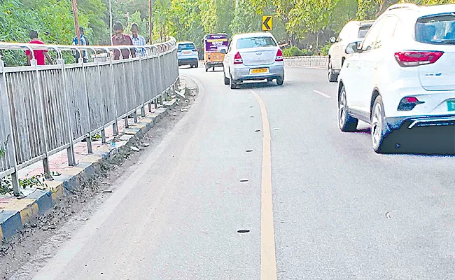 Cycling track set up at KBR Park  - Sakshi