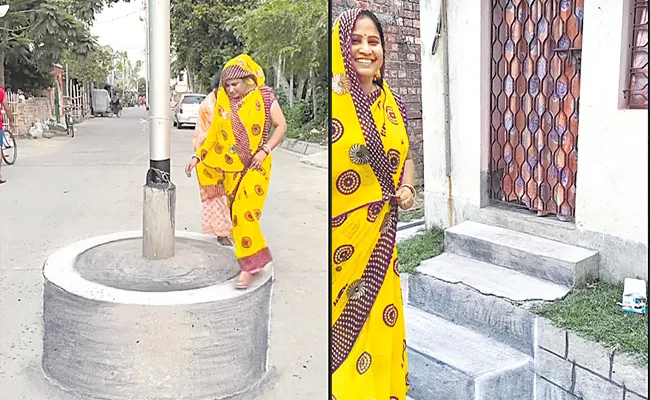 Indian Woman Poonam 3D Street Artist Mesmerizes With Art - Sakshi