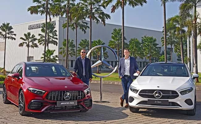 Mercedes Benz A Class Limousine AMG A 45 S facelifts launched - Sakshi