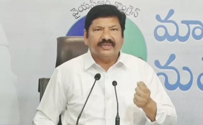 Minister Jogi Ramesh Fires On Chandrababu Naidu Mahanadu - Sakshi