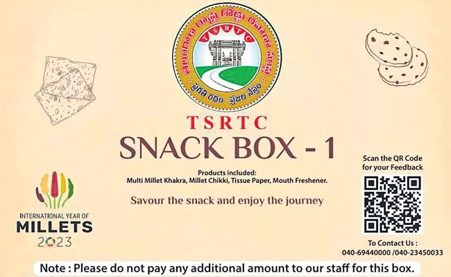 Snacks along with ticket in RTC - Sakshi