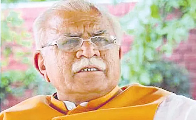 Khattar calls upon farmers to conserve water - Sakshi