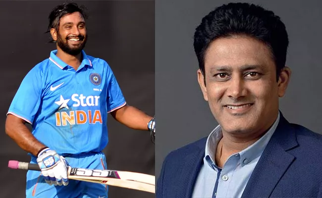 Anil Kumbles severe dig at Virat Kohli, Ravi Shastri over Ambati Rayudu treatment - Sakshi