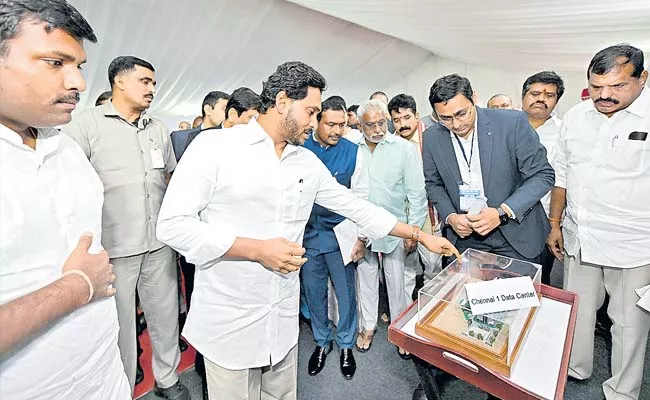 CM Jagan Lays Foundation Stone for Bhogapuram Airport - Sakshi