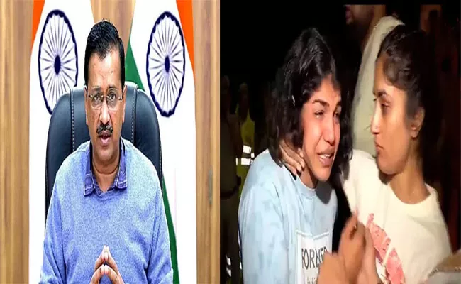 Delhi CM Arvind Kejriwal Said Time To Drive BJP Out On Wrestlers Remarks - Sakshi