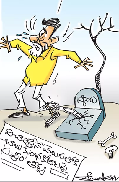 Sakshi Cartoon On Chandrababu Naidu Land Scam