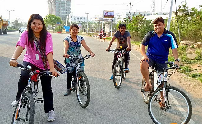 Cycling Revolution in Hyderabad City - Sakshi