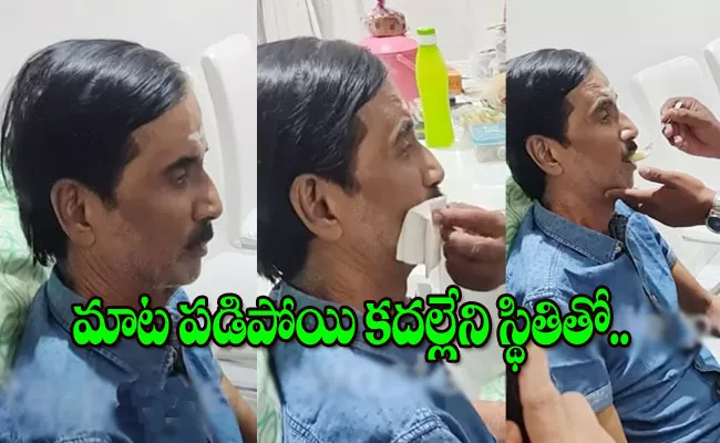 Comedian Manobala Last Video will Make You Teary Eyed - Sakshi