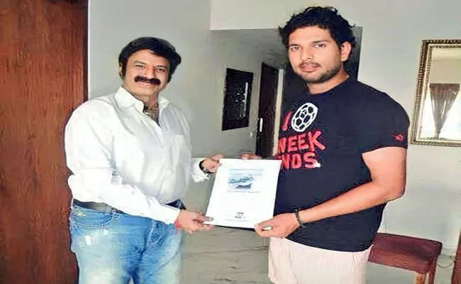 Cricketer Yuvaraj Singh Birthday Wishes To Nandamuri Balakrishna - Sakshi