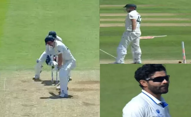 Ravindra Jadeja Stunning Delivery Clean-Bowled Cameron Green Left-Shock - Sakshi