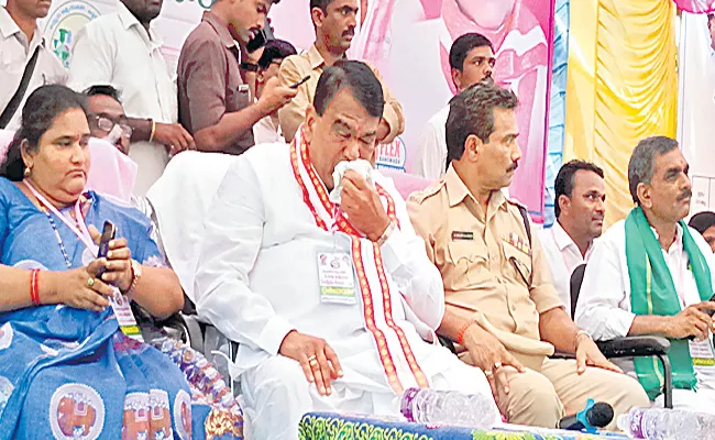 Telangana Decade Celebrations: Speaker Pocharam Srinivas Reddy Attend Welfare Celebrations School Kamareddy - Sakshi