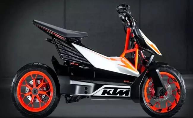 KTM Electric Scooter coming soon Spotted Testing Abroad - Sakshi