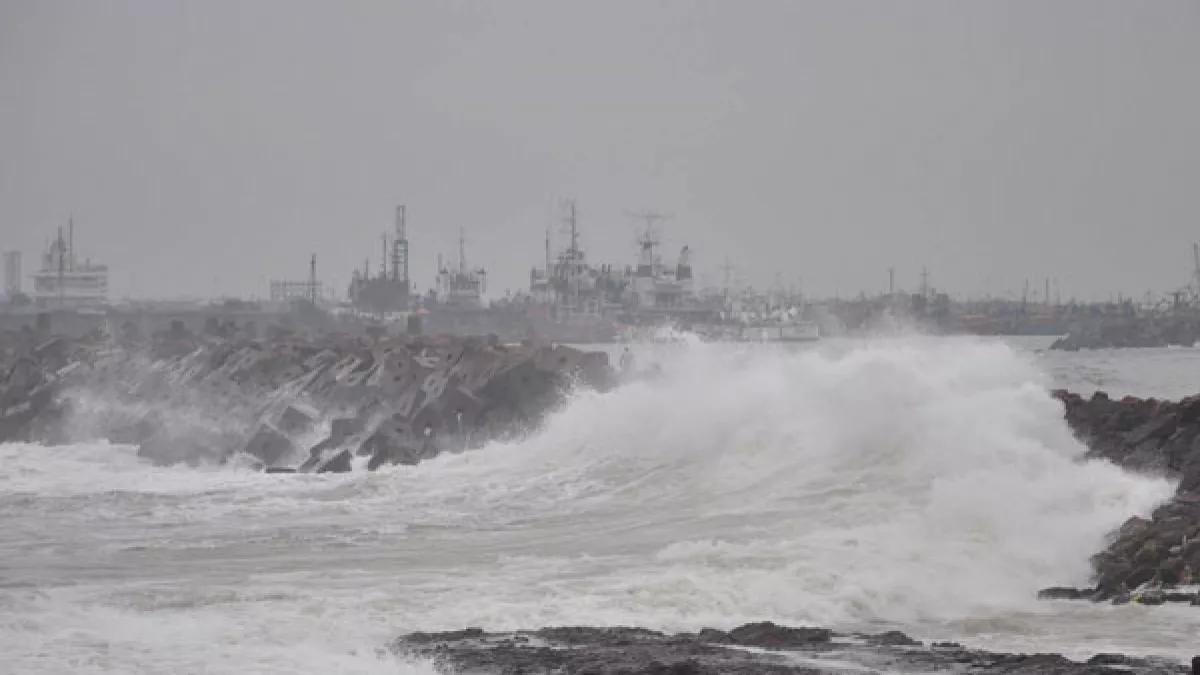 Biparjoy Cyclone Effect Transport Delhi Driver Struck in Kandla  - Sakshi