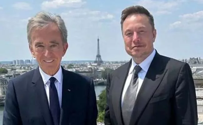 World Richest Elon Musk And Bernard Arnault Meet For Lunch In Paris - Sakshi