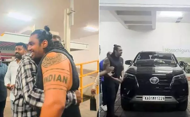 Hero Dhruva Sarja Car Gift His Friend - Sakshi