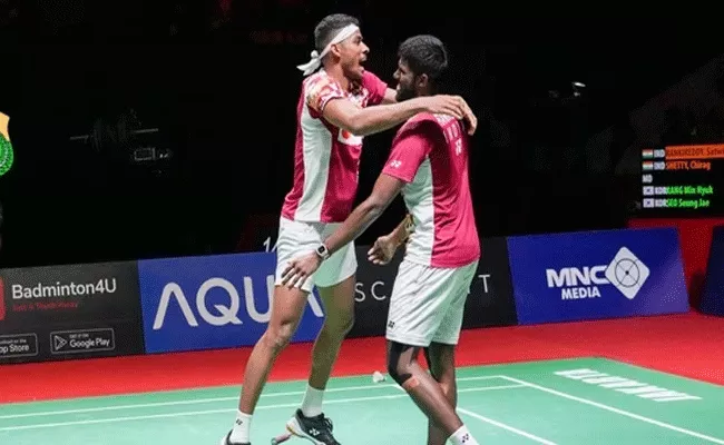 Indias Satwiksairaj And Chirag Shetty Pair Wins Indonesia Open - Sakshi