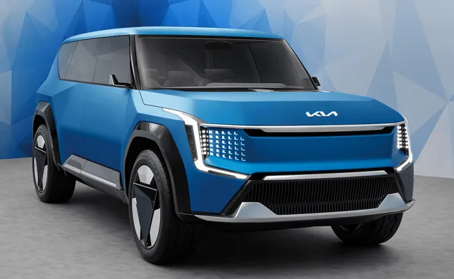 Kia to launch all electric EV9 SUV 501 kms on single charge - Sakshi