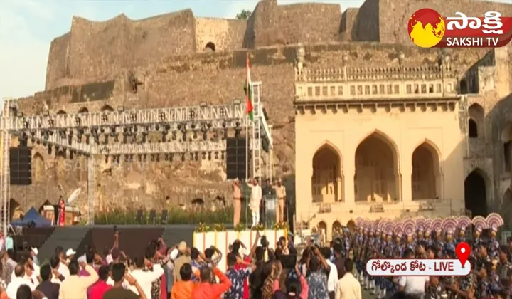 Telangana Formation Celebrations At Golkonda 