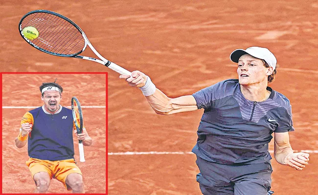 French Open 2023: Daniel Altmaier beats Jannik Sinner in the fifth longest match in the history - Sakshi