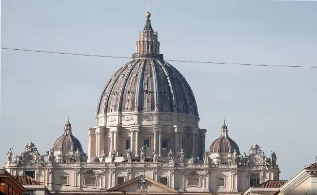 Man Strips Stands Naked In Vatican Church To Protest Ukraine War - Sakshi