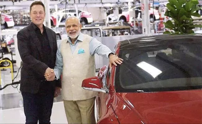 Pm Modi To Meet Tesla Elon Musk In Us Tour - Sakshi