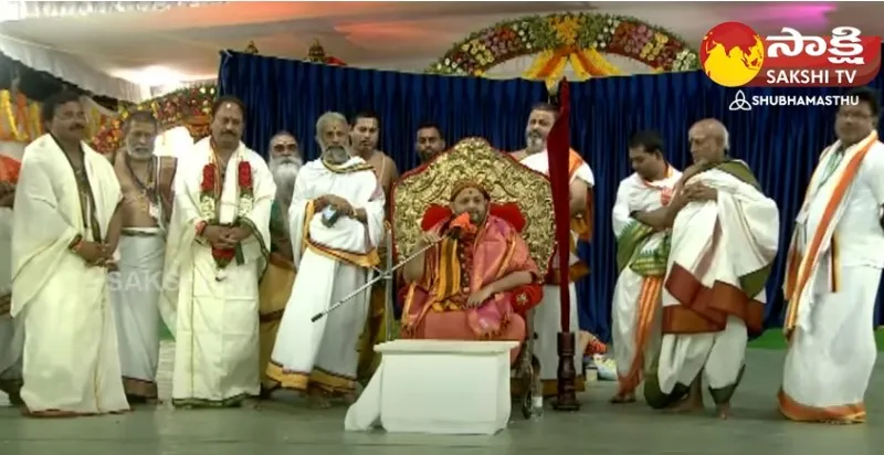 Sri Vidya Shankara Bharati Swamy At Sri Lakshmi Maha Yagnam