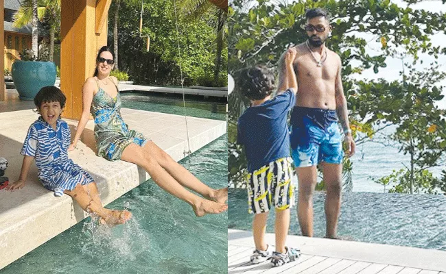 Hardik Pandya Natasa Stankovic Enjoy Family Holiday In Phuket Pics Viral - Sakshi