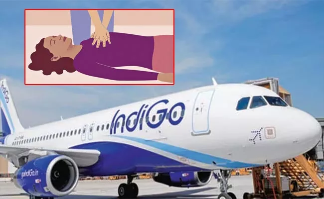 Woman Suffers Cardiac Arrest In Delhi Bound IndiGo Flight - Sakshi