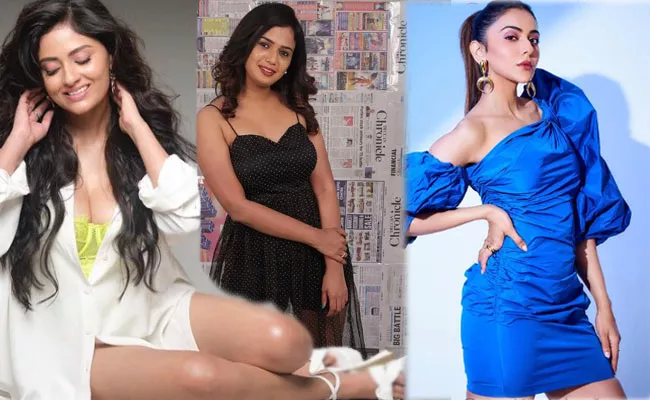 Ariyana Glory Rakul Preet Singh Sanya Thakur Photos Viral - Sakshi