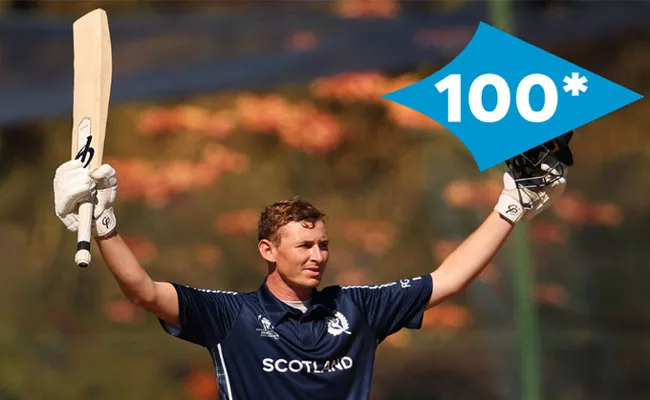 CWC Qualifiers 2023: Scotland Brandon Mcmullen Slams 100 From 92 Balls VS Oman - Sakshi