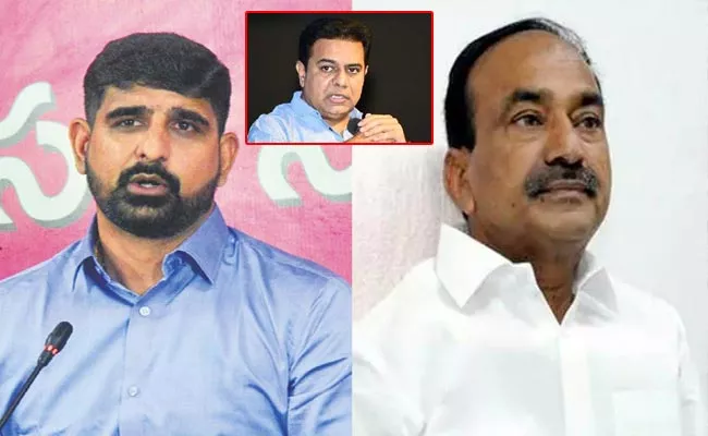 KTR Called TS DGP To Increase Security For Etela Rajender - Sakshi