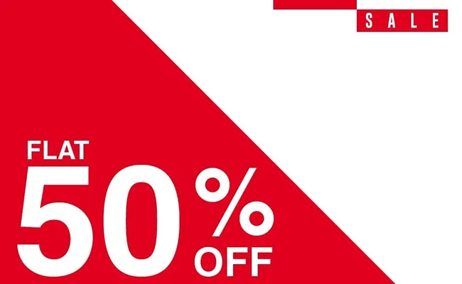 Red Alert Sale at Unlimited Stores 50 pc Discount - Sakshi